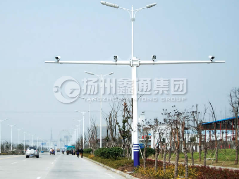 DJG-004，電子警察桿，T型八棱電警桿